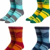 Avatar: The Last Airbender - Four Nations Crew Socks 4-Pack (One Size)