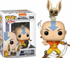 Avatar: The Last Airbender - Aang with Momo Pop! Vinyl Figure