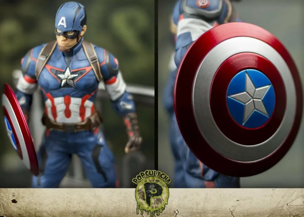 Avengers 2: Age of Ultron - Captain America 1/9th Scale Action Hero Vignette Model Kit Statue