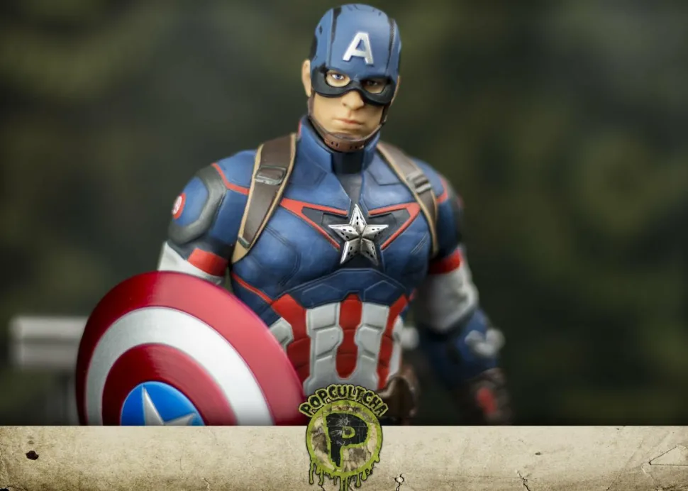 Avengers 2: Age of Ultron - Captain America 1/9th Scale Action Hero Vignette Model Kit Statue