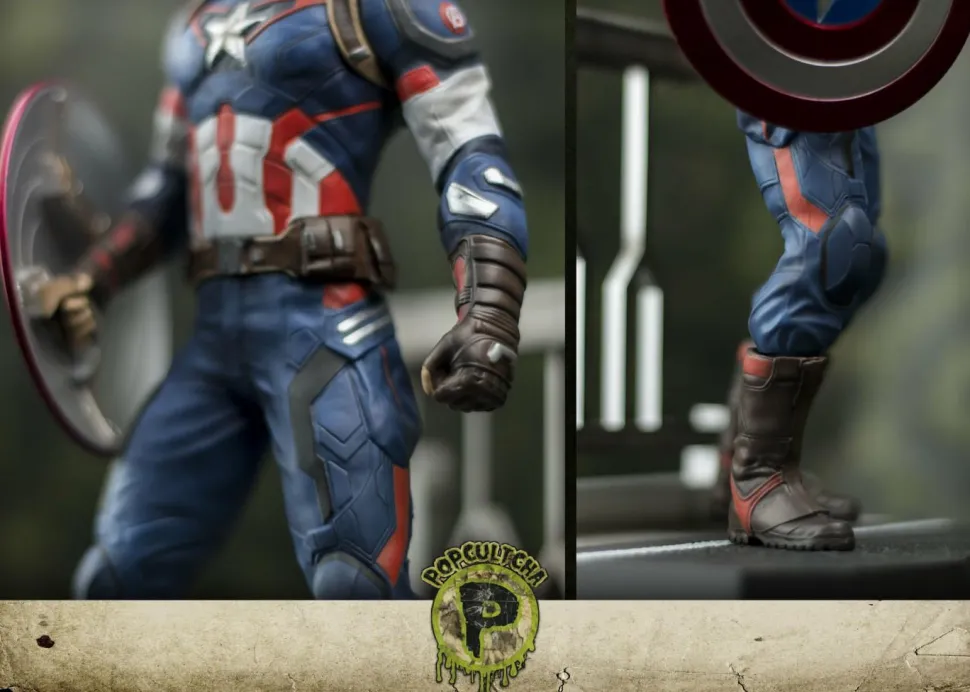 Avengers 2: Age of Ultron - Captain America 1/9th Scale Action Hero Vignette Model Kit Statue