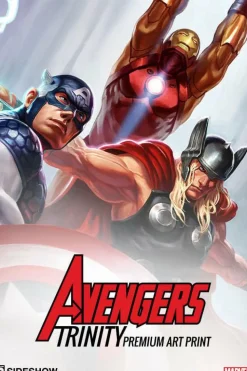 Avengers - Avengers Trinity Premium Art Print by Alex Pascenko