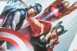 Avengers - Avengers Trinity Premium Art Print by Alex Pascenko