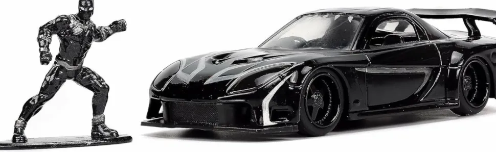 Avengers - Black Panther & 1995 Mazda RX-7 1/32 Scale Die-Cast Vehicle Replica