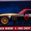 Avengers - Black Widow with 1966 Chevy Corvette 1/24th Scale Hollywood Rides Die-Cast Vehicle Replica