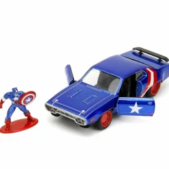 Avengers - Captain America & 1972 Plymouth GTX 1/32 Scale Die-Cast Vehicle Replica