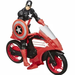 Avengers - Captain America with Defender Cycle Titan Heroes Vehicle & Figure Set