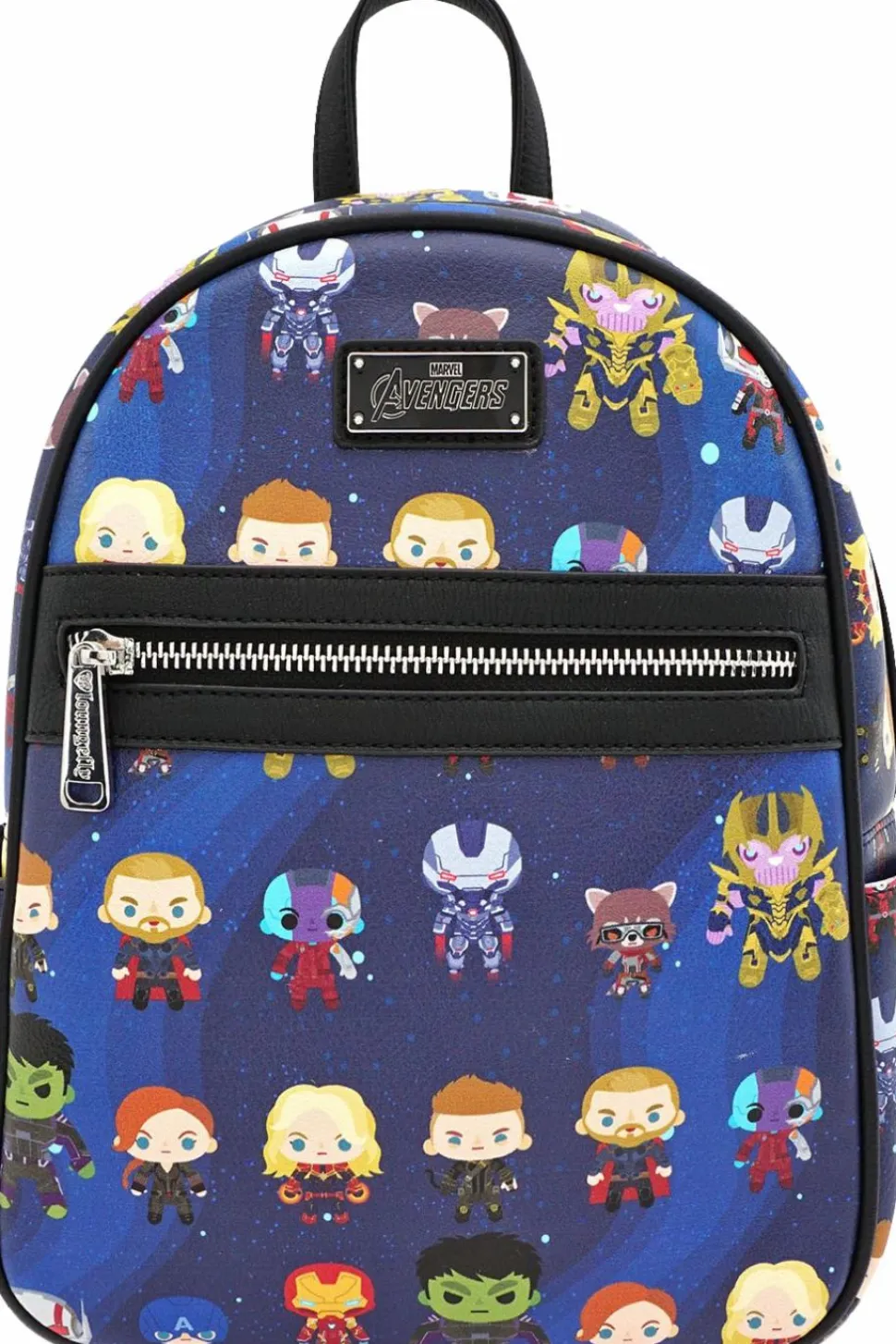 Avengers 4: Endgame - Avengers Chibi Print 11.5” Faux-Leather Mini Backpack