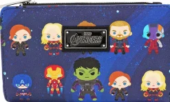Avengers 4: Endgame - Avengers Chibi Print 7.5” Faux Leather Mini Wallet