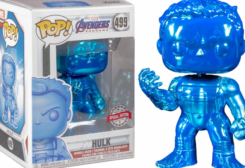 Avengers 4: Endgame - Hulk with Nano Gauntlet Blue Chrome Pop! Vinyl Figure