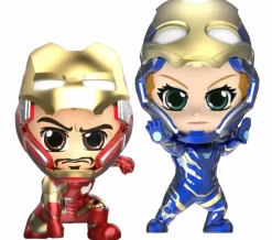 Avengers 4: Endgame - Iron Man Mark LXXXV (85) & Rescue Unmasked Cosbaby Hot Toys Bobble-Head Figure 2-Pack