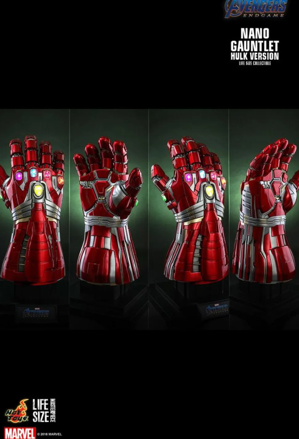 Avengers 4: Endgame - Nano Gauntlet Hulk Edition 1:1 Scale Life-Size Replica