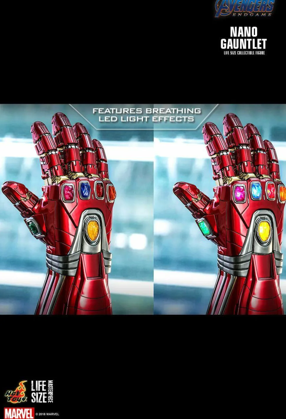 Avengers 4: Endgame - Nano Gauntlet Hot Toys 1:1 Scale Life-Size Replica