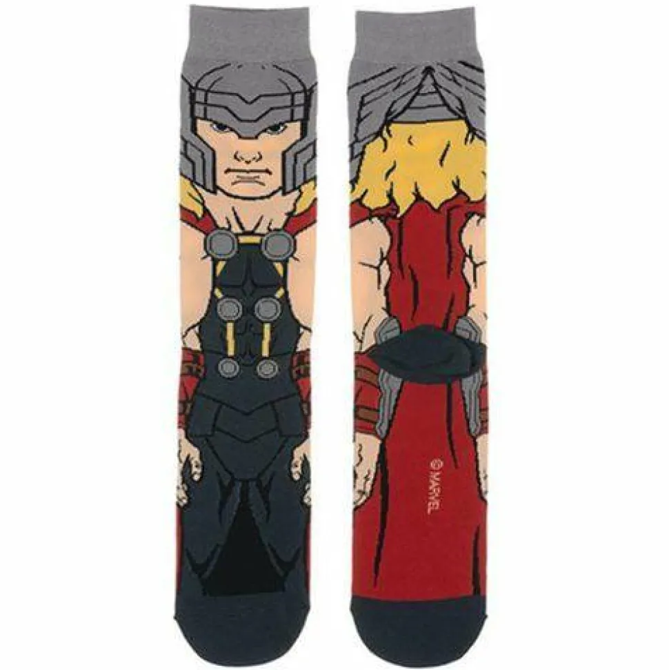 Avengers 4: Endgame - Thor 360 Character Men’s Crew Socks (One Size)