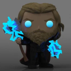 Avengers 4: Endgame - Thor with Thunder Glow in the Dark Pop! Vinyl Figure in Acrylic Pop! Protector (Chase Variant)