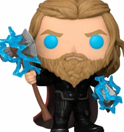 Avengers 4: Endgame - Thor with Thunder Glow in the Dark Pop! Vinyl Figure in Acrylic Pop! Protector (Chase Variant)