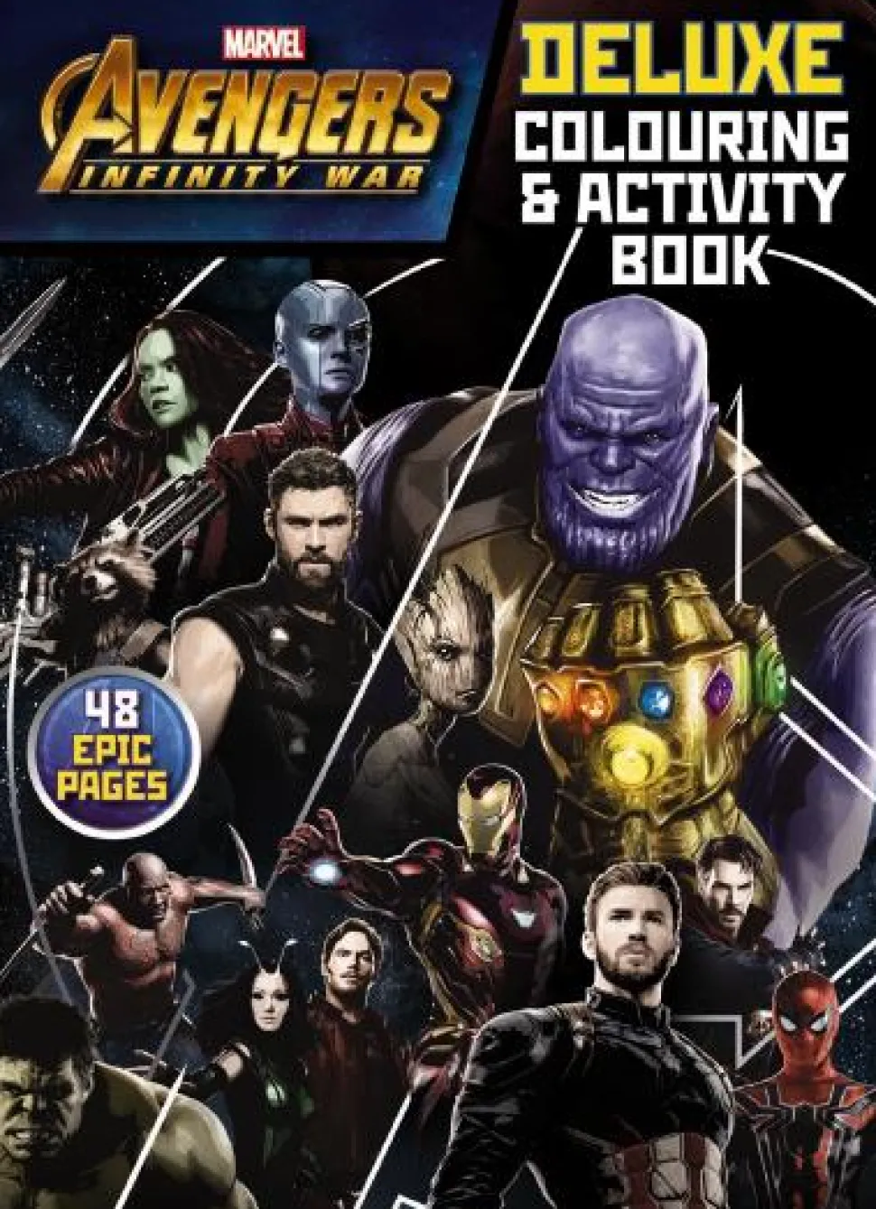 Avengers 3: Infinity War – Deluxe Colouring and Activity Book Paperback