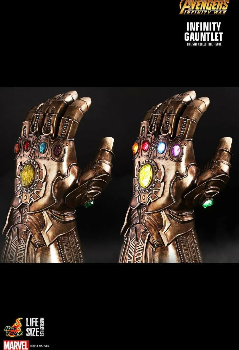 Avengers 3: Infinity War - Infinity Gauntlet 1:1 Scale Life-Size Replica