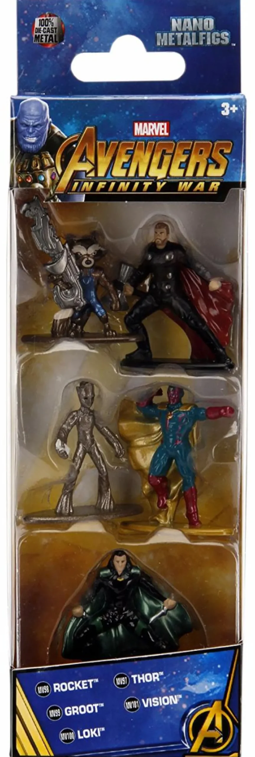 Avengers 3: Infinity War - Nano Metalfigs 2” Die-Cast Figure 5-Pack