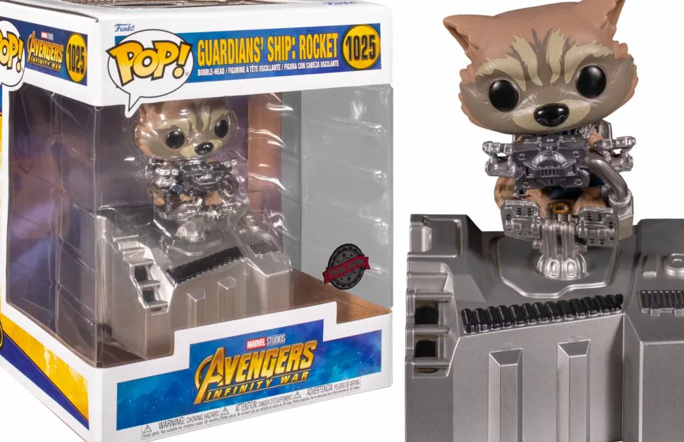 Avengers 3: Infinity War - Rocket Raccoon in Guardian’s Ship Diorama Deluxe Pop! Vinyl Figure