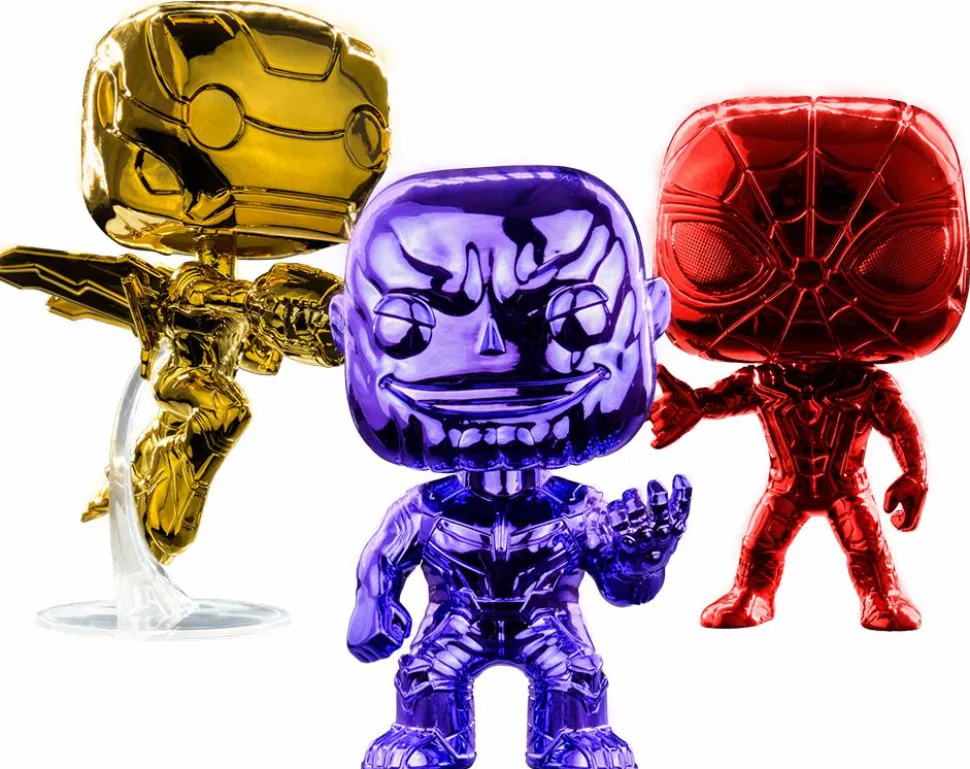 Avengers 3: Infinity War - Triple Chrome Pop! Vinyl Bundle (Set of 3) (2018 Event Exclusive)