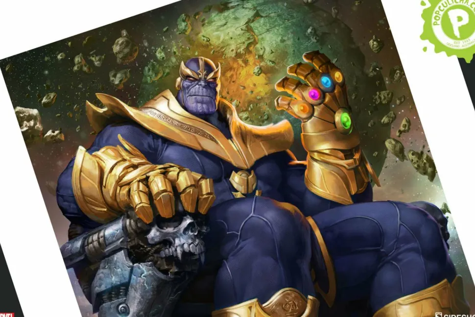 Avengers - Thanos on Throne Variant Premium Art Print by Doo-Chun & Ian MacDonald (RS)