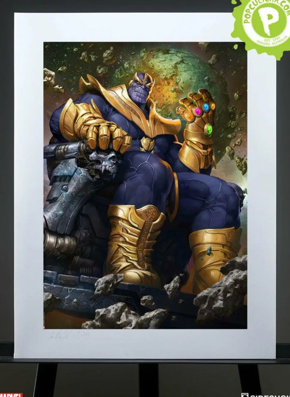 Avengers - Thanos on Throne Variant Premium Art Print by Doo-Chun & Ian MacDonald (RS)