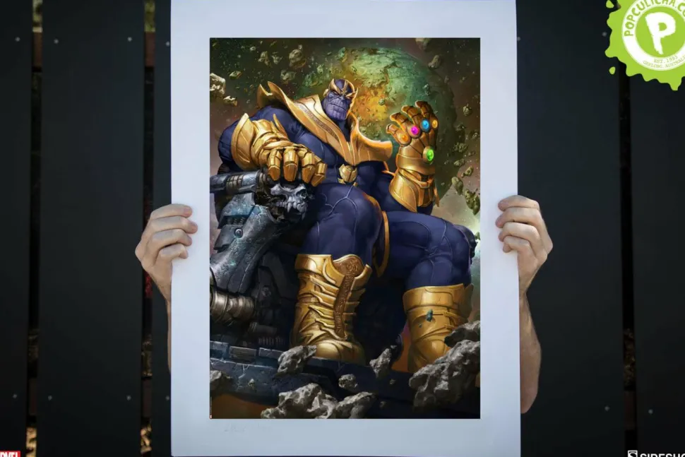 Avengers - Thanos on Throne Variant Premium Art Print by Doo-Chun & Ian MacDonald (RS)