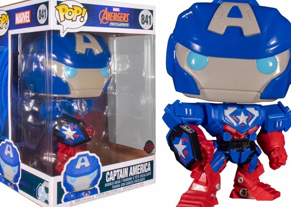 Avengers Mech Strike - Captain America Mech 10" Pop! Vinyl Figure