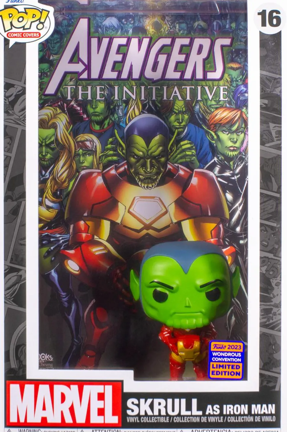 Avengers: The Initiative - Skrull As Iron Man Issue #15 Pop! Comic Covers Vinyl Figure (2023 Wondrous Convention Exclusive)