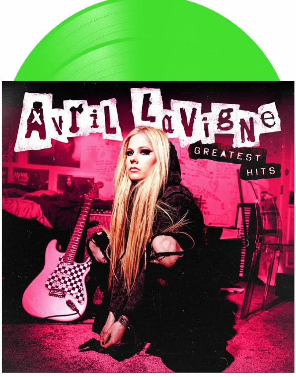 Avril Lavigne - Greatest Hits 2xLP Vinyl Record (Neon Green Coloured Vinyl)