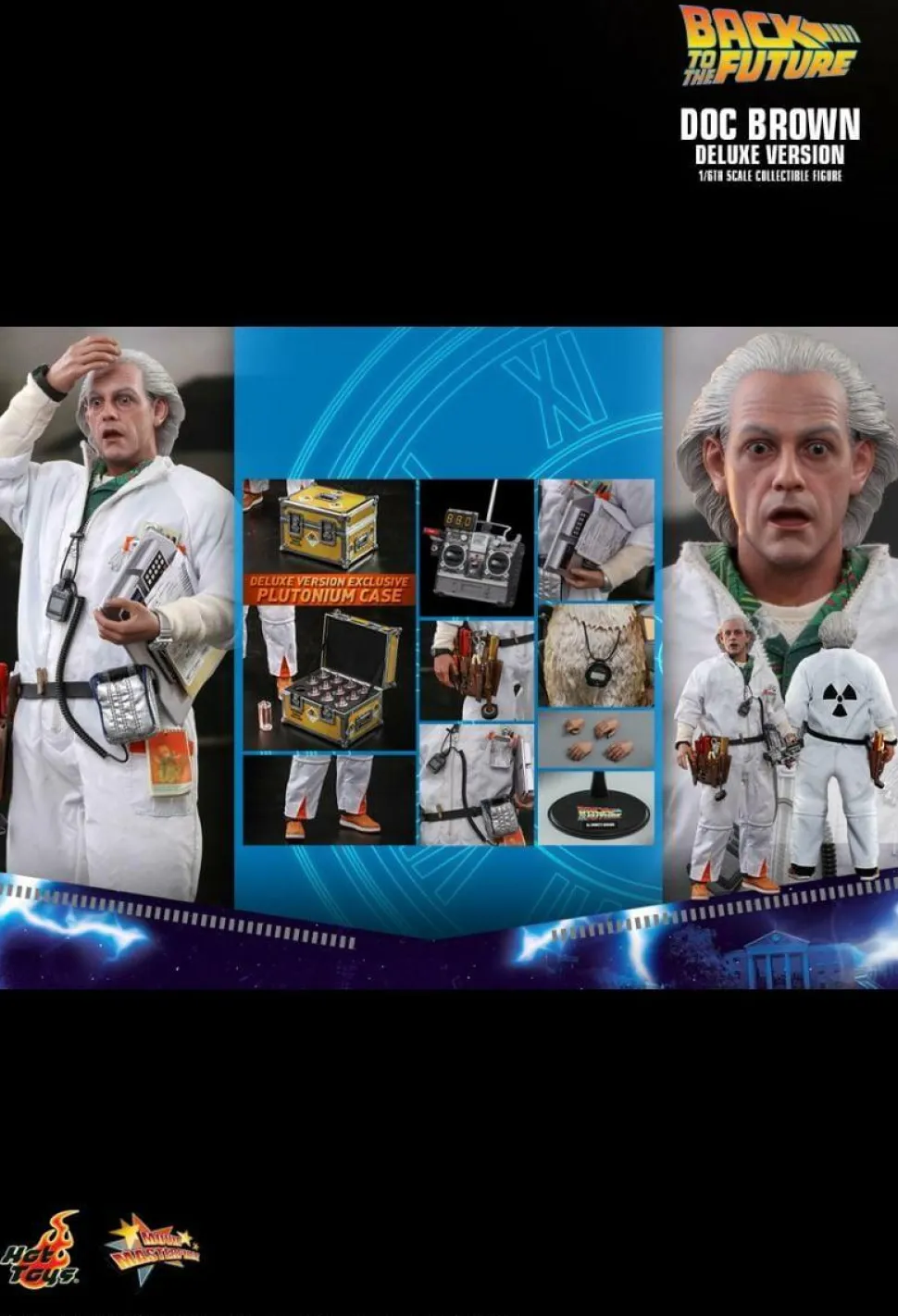 Back to the Future - Doc Brown Deluxe 1/6th Scale Hot Toys Action Figure
