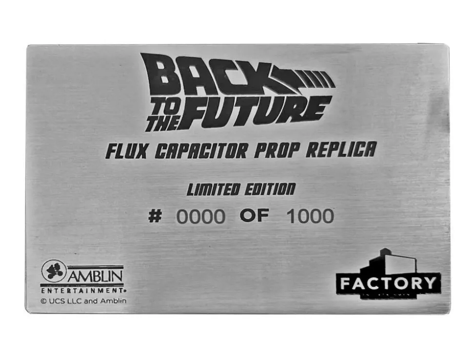 Back to the Future - Flux Capacitor 1:1 Scale Life-Size Prop Replica
