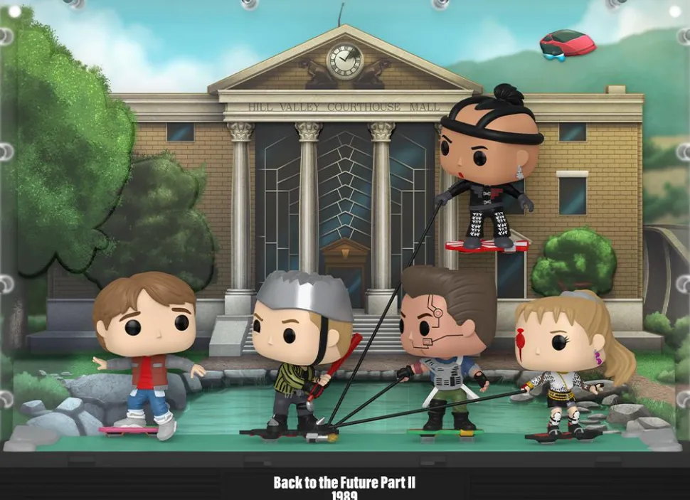 Back To The Future - Hoverboard Chase Scene Deluxe Pop! Moment Vinyl Figure