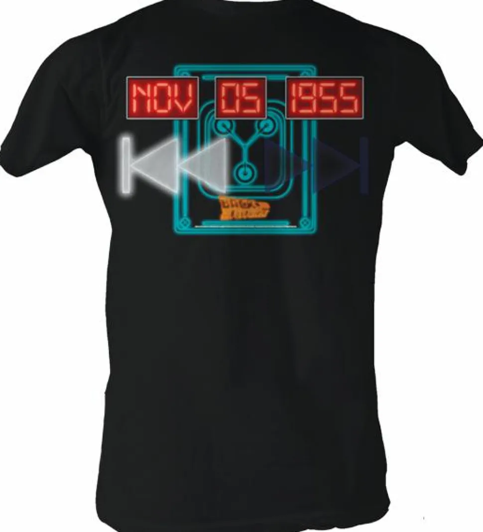 Back to the Future - Nov 05 1955 Time Travel Black Male T-Shirt