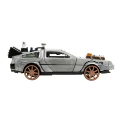 Back to the Future III - DeLorean Time Machine (Train Wheel Version) Hollywood Rides 1/32 Scale Die-Cast Vehicle Replica