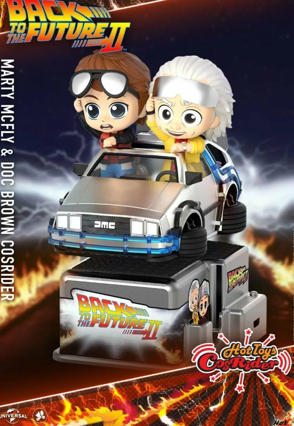 Back to the Future Part II - Marty McFly & Doc Brown CosRider Hot Toys Figure