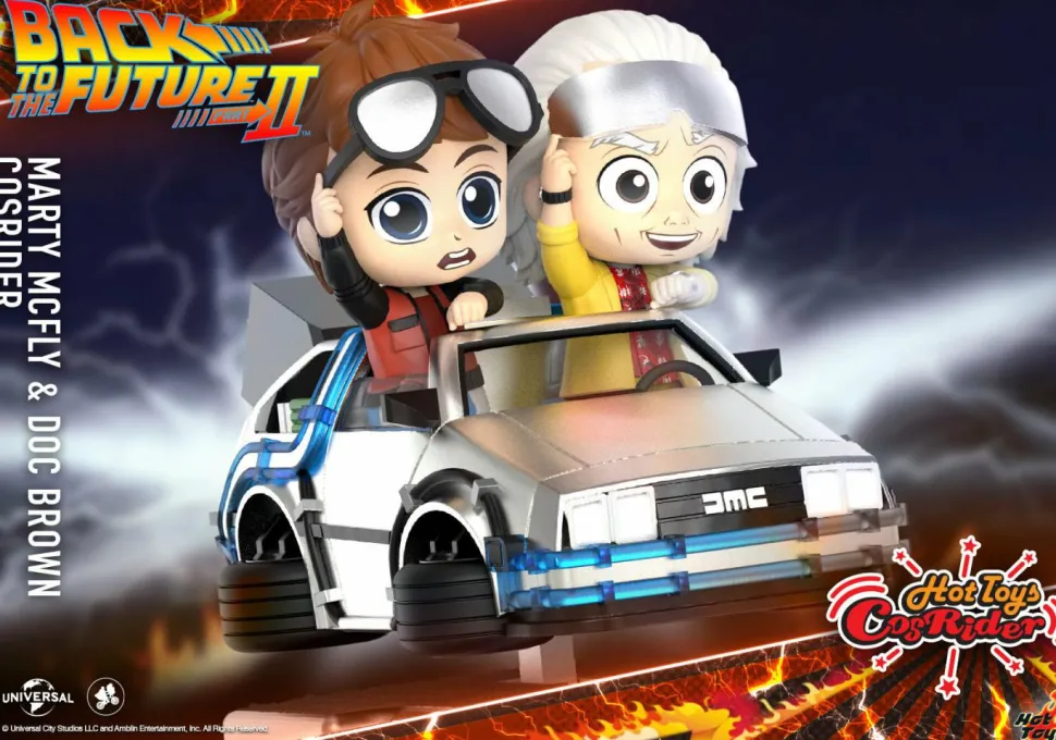 Back to the Future Part II - Marty McFly & Doc Brown CosRider Hot Toys Figure