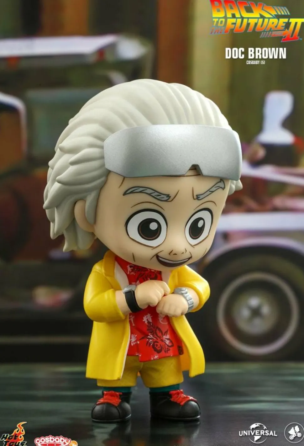 Back to the Future Part II - Doc Brown Cosbaby (S) Hot Toys Figure
