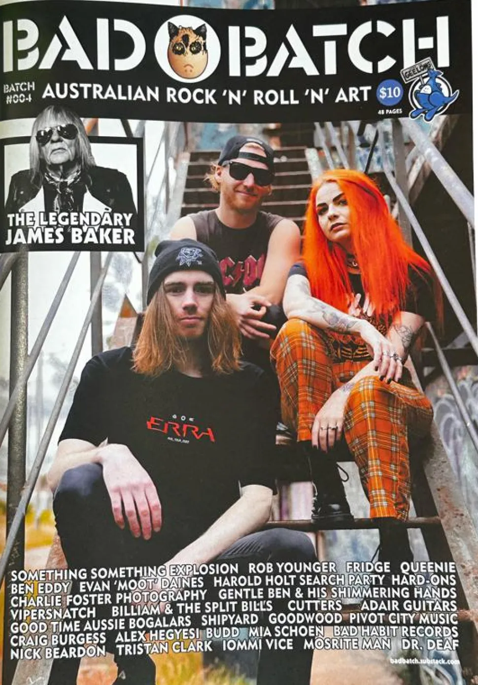 Bad Batch: Australian Rock 'n' Roll 'n' Art Zine - Issue #004 Magazine