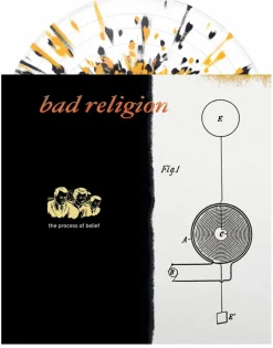 Bad Religion - The Process Of Belief 20th Anniversary Edition LP Vinyl Record (White With Orange & Black Splatter Coloured Vinyl)