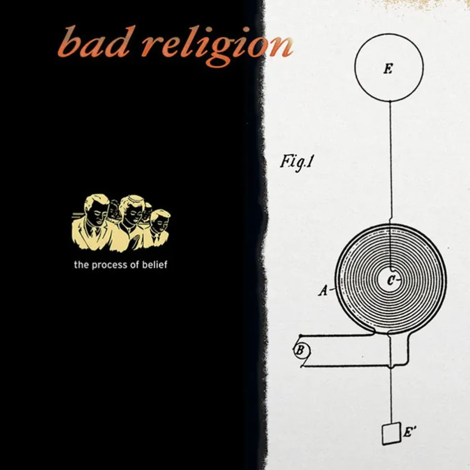 Bad Religion - The Process Of Belief 20th Anniversary Edition LP Vinyl Record (White With Orange & Black Splatter Coloured Vinyl)