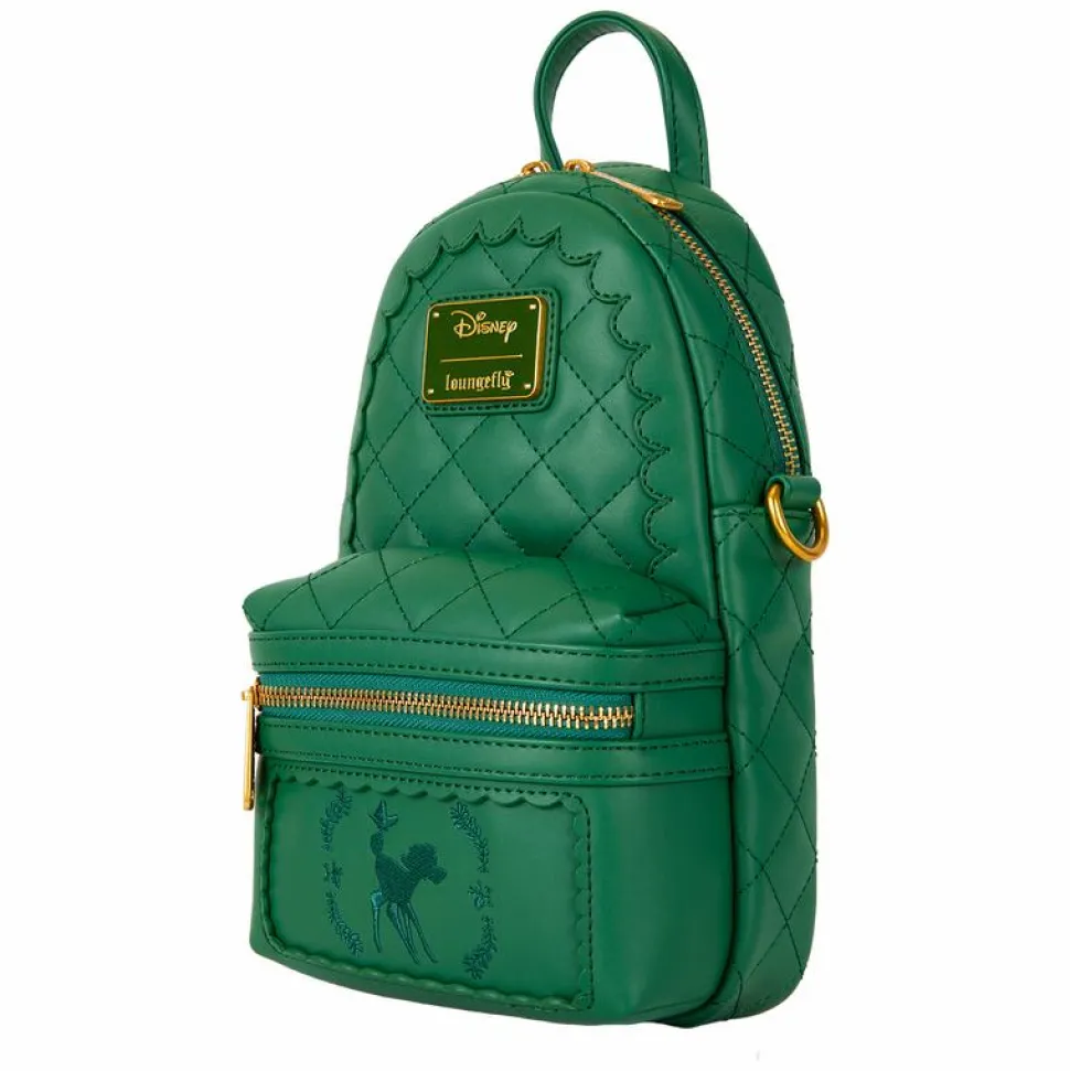 Bambi (1942) - Quilted 10" Faux Leather Convertible Sling Bag