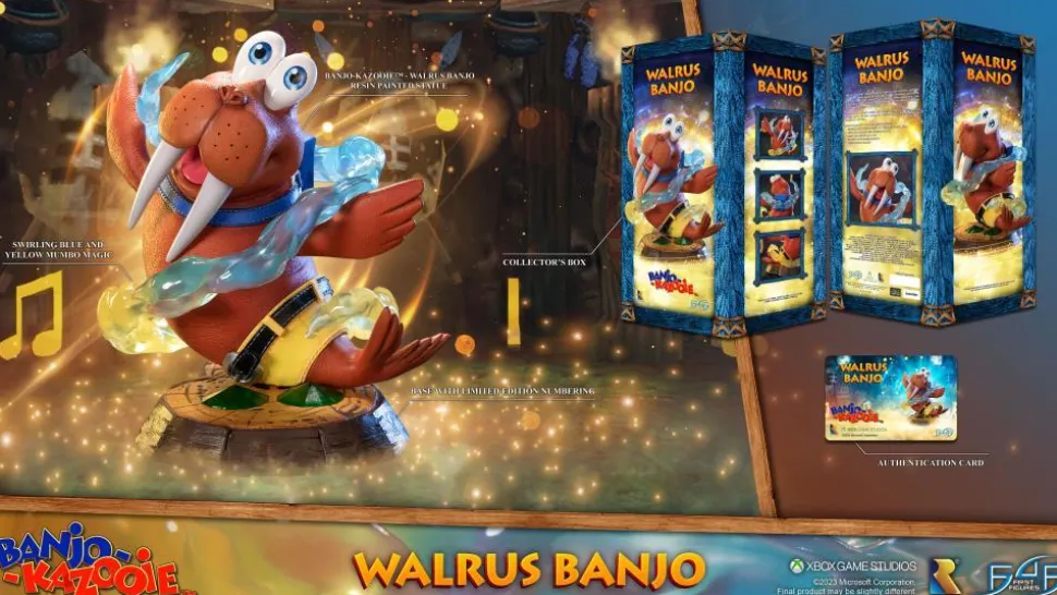Banjo-Kazooie - Walrus Banjo 9" Statue