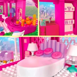 Barbie (2023) - Barbie's Dreamhouse Mega Construx Construction Set (1795 Pieces)