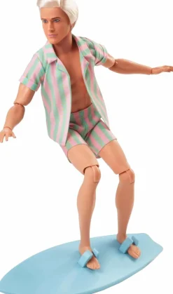 Barbie (2023) - Perfect Day Ken Wearing Pastel Striped Beach Matching Set Doll