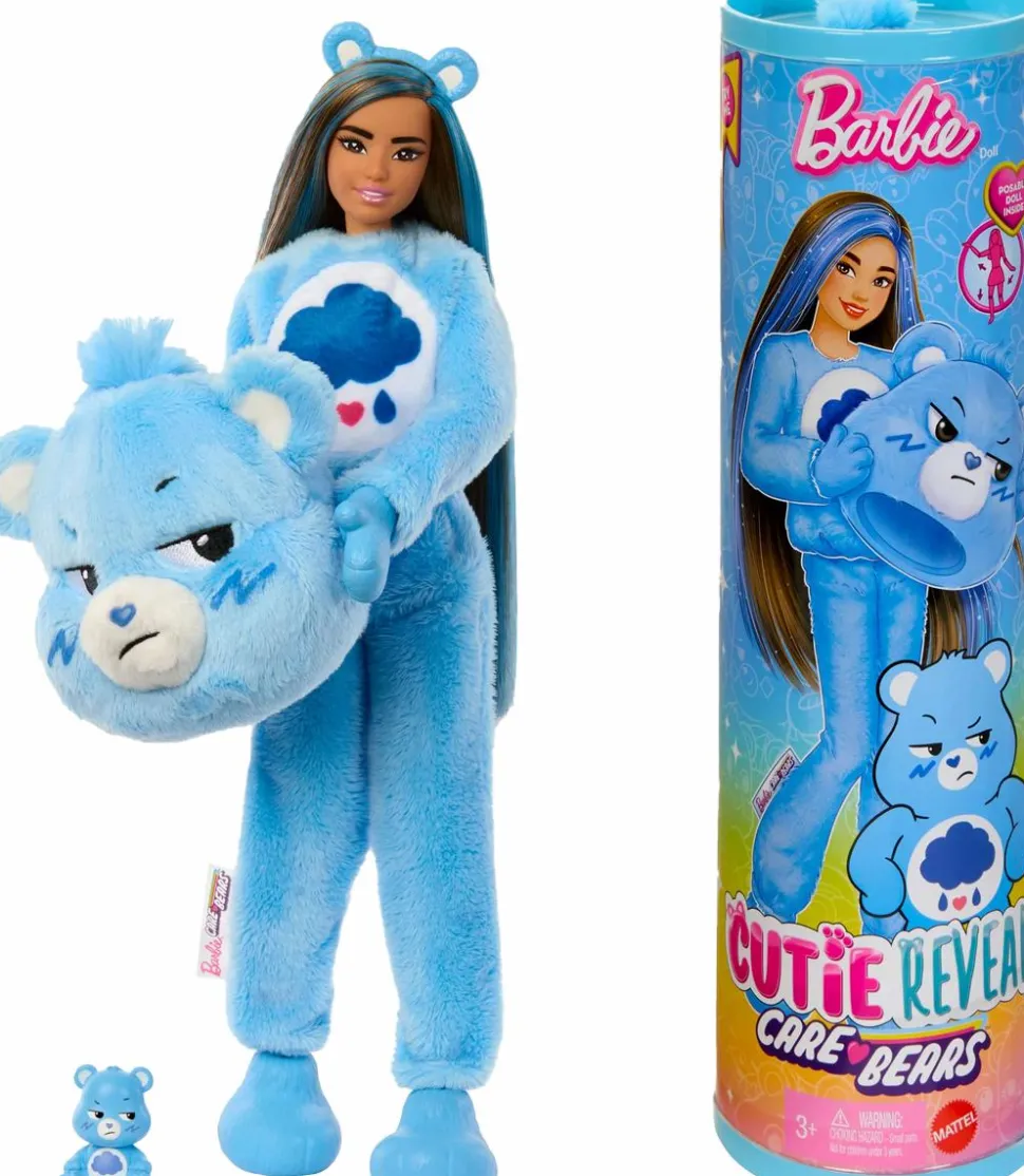 Barbie - Cutie Reveal Care Bears Grumpy Bear Doll (Series 1)