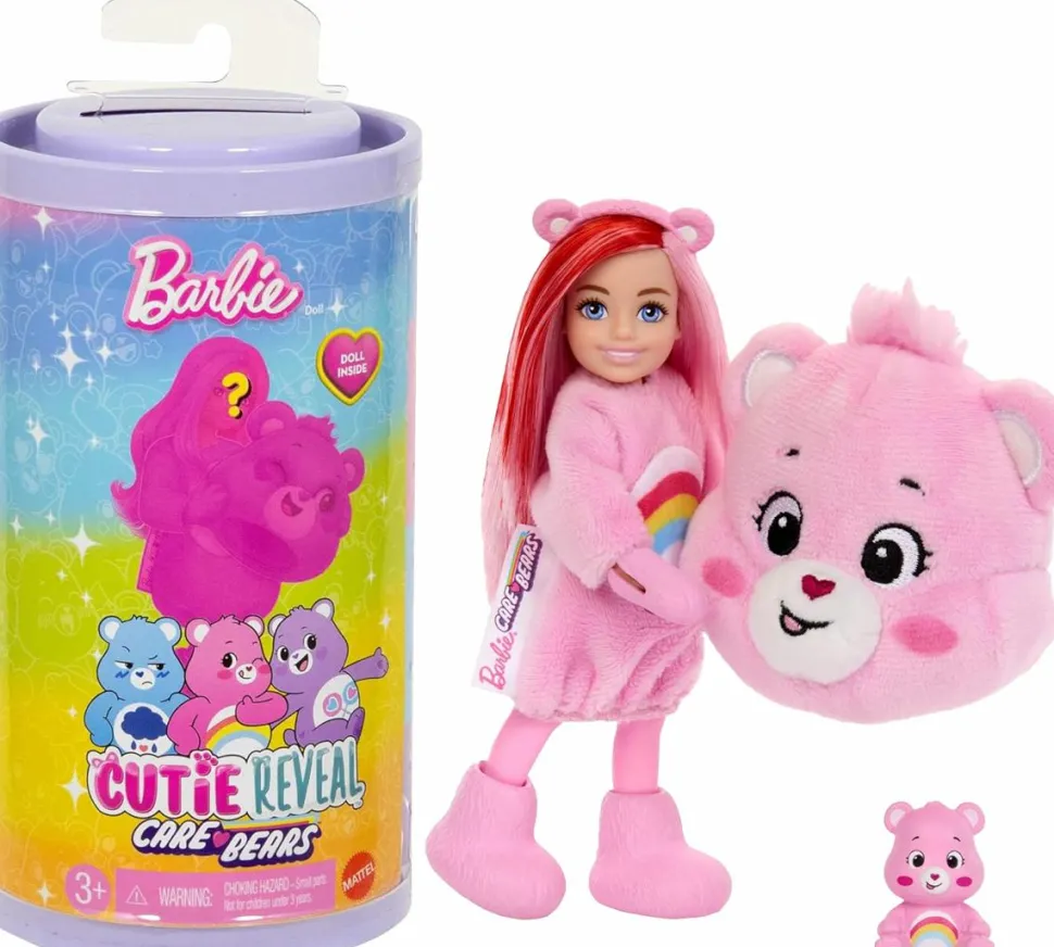 Barbie - Cutie Reveal Care Bears Chelsea Surprise Doll Blind Box (Single Unit)