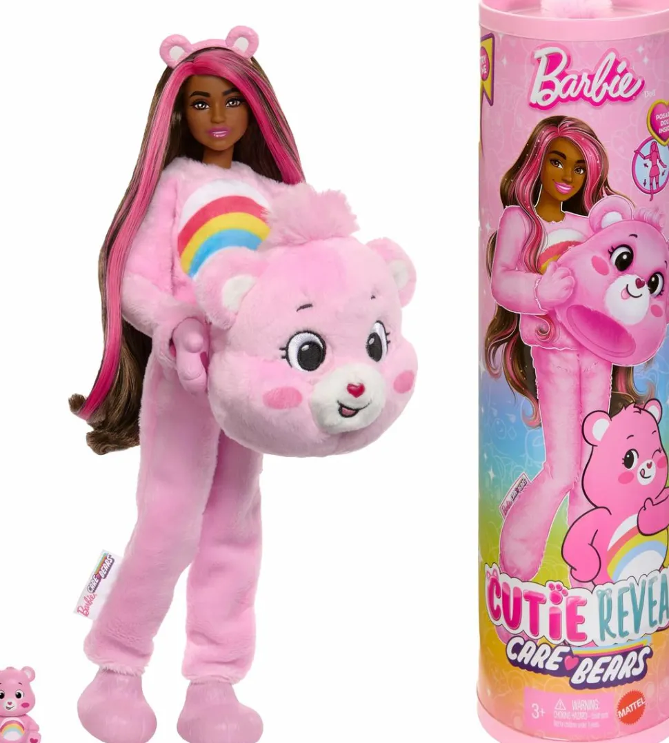 Barbie - Cutie Reveal Care Bears Cheer Bear Doll (Series 1)