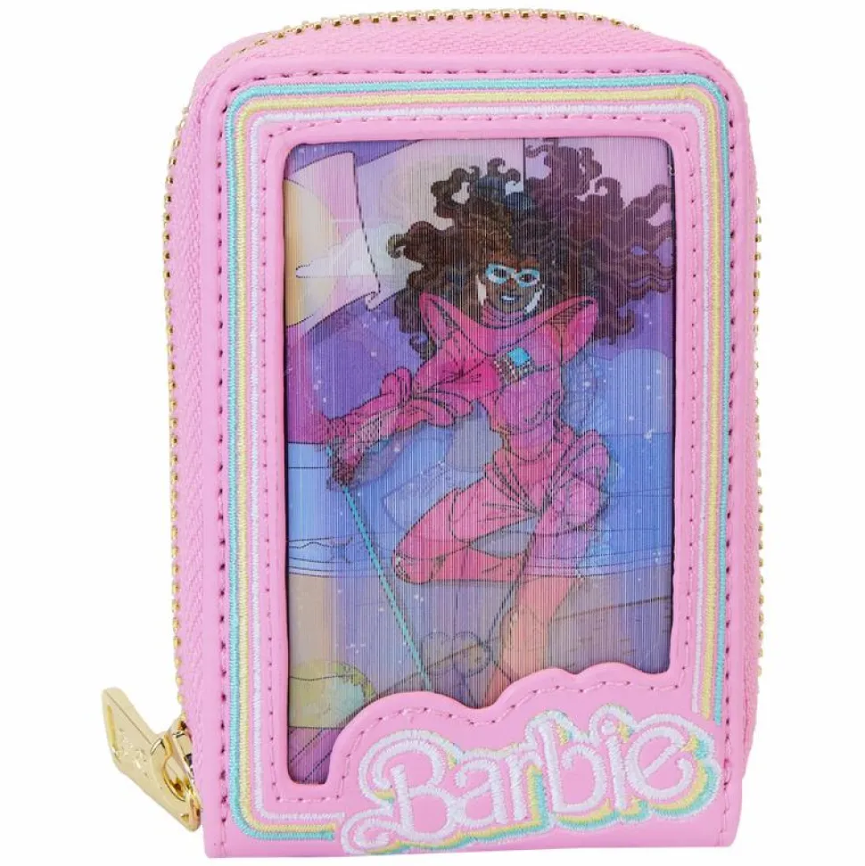 Barbie - 65th Anniversary Doll Box Triple Lenticular 4" Faux Leather Accordion Wallet